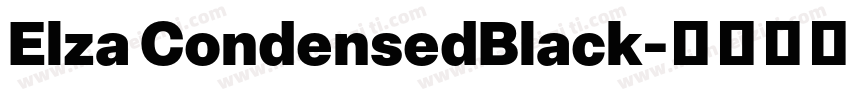 Elza CondensedBlack字体转换